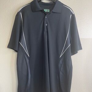 Men's Ben Hogan Performance Short Sleeve Polo Golf Shirt Size Large 42/44 Black